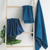 Махровое полотенце "Светофор"-синий 70*140 см. хлопок 100%